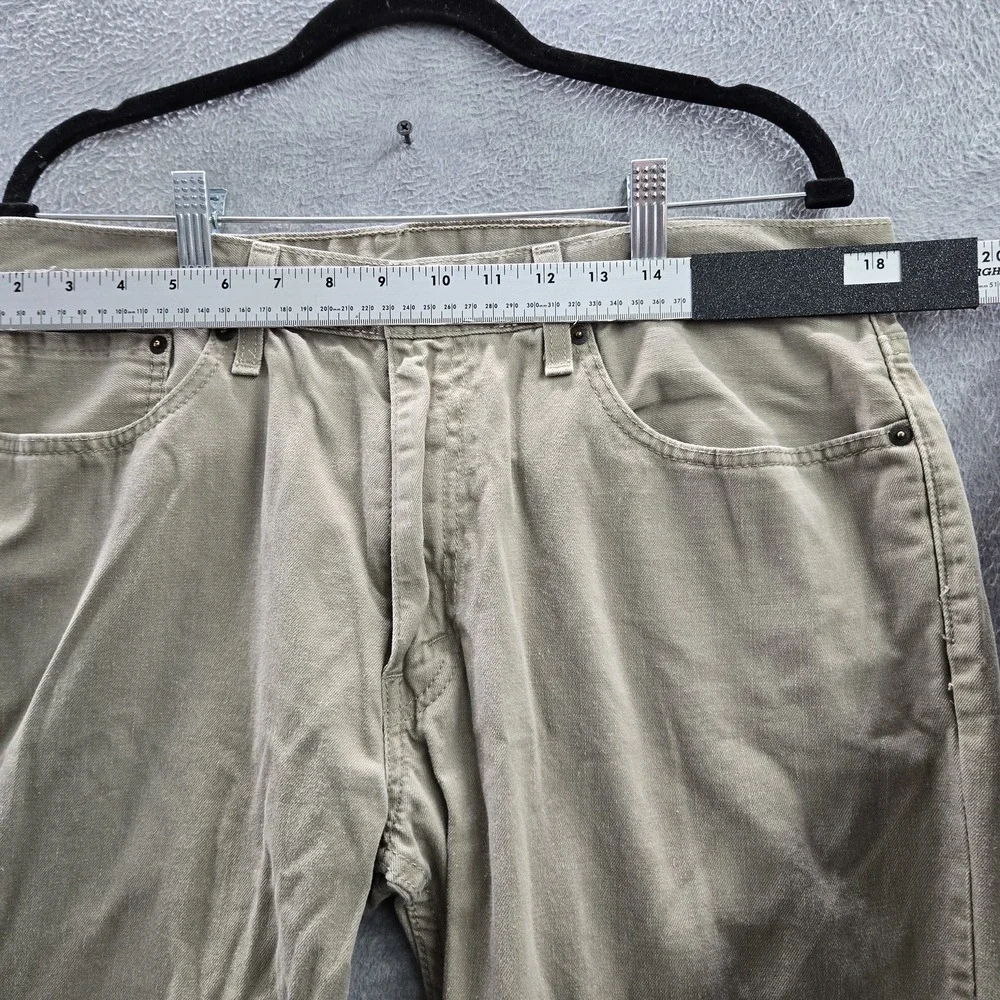 Levi's 559 Men Pants 36X34‎ Brown Relaxed Straight Button Rivet Twill 33